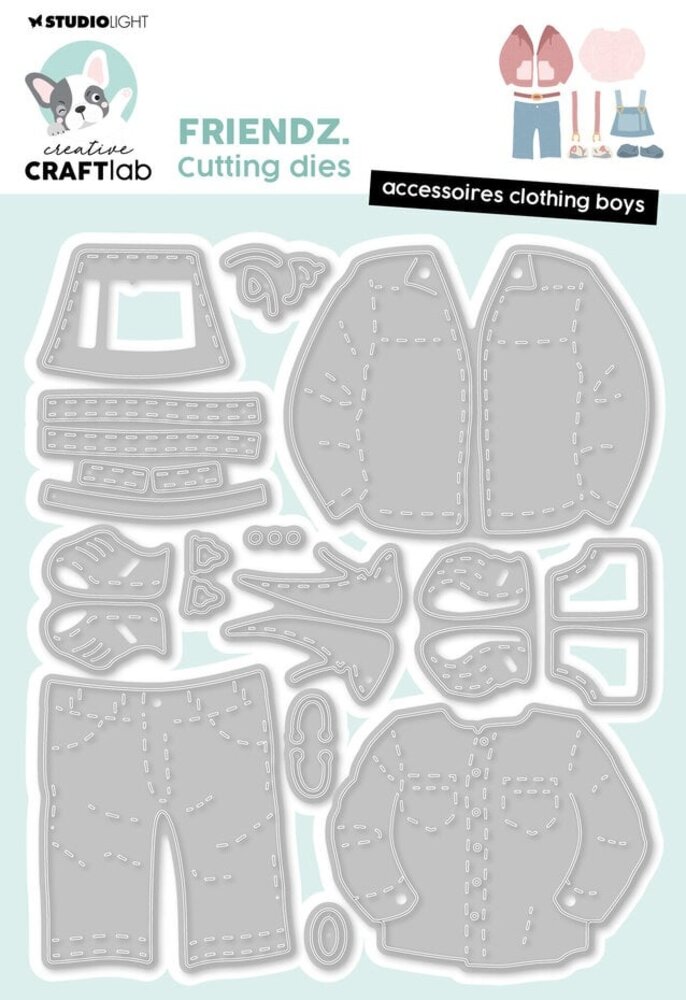 Creative Craftlab Friendz Dies Accessoires Clothing Boys (CCL-FR-CD911) Creative Craftlab Friendz Dies Accessoires Clothing Boys (CCL-FR-CD911)