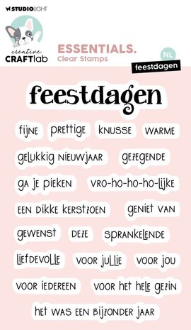 Creative Craftlab Essentials Clear Stamp Feestdagen (CCL-ES-STAMP755) Creative Craftlab Essentials Clear Stamp Feestdagen (CCL-ES-STAMP755)