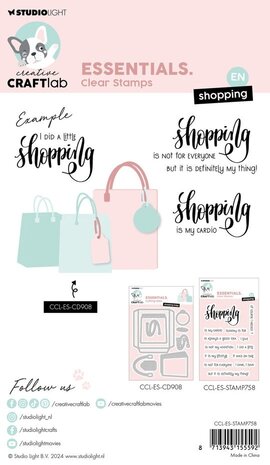 Creative Craftlab Essentials Clear Stamp Shopping (CCL-ES-STAMP758) Creative Craftlab Essentials Clear Stamp Shopping (CCL-ES-STAMP758)