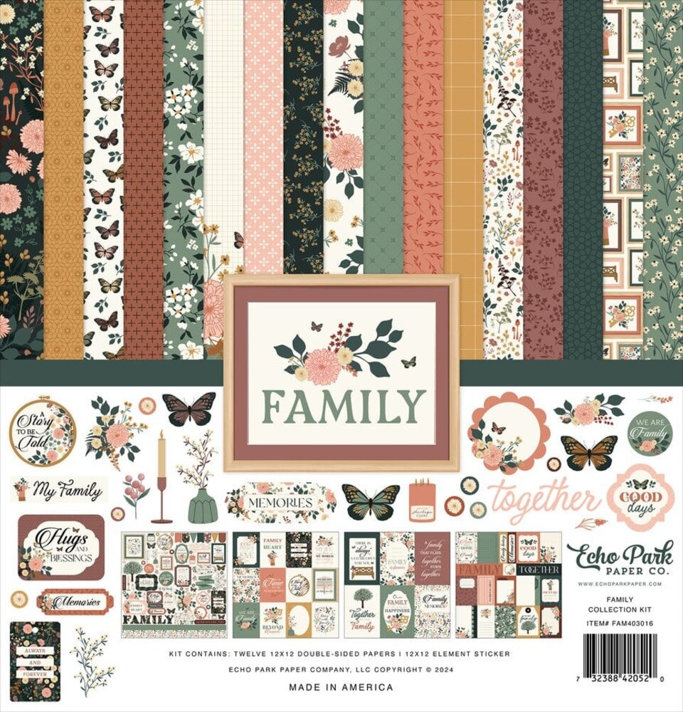Echo Park Family 12x12 Inch Collection Kit (FAM403016)