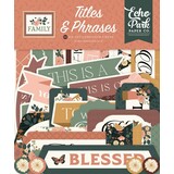 Echo Park Family Ephemera Titles & Phrases (FAM403032)*