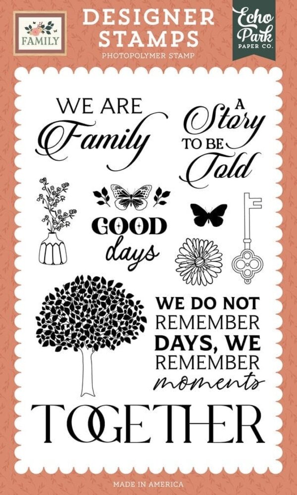 Echo Park Family A Story To Be Told Clear Stamp (FAM403044) Echo Park Family A Story To Be Told Clear Stamp (FAM403044)