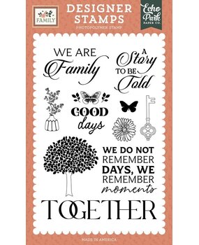 Echo Park Family A Story To Be Told Clear Stamp (FAM403044)* Echo Park Family A Story To Be Told Clear Stamp (FAM403044)*