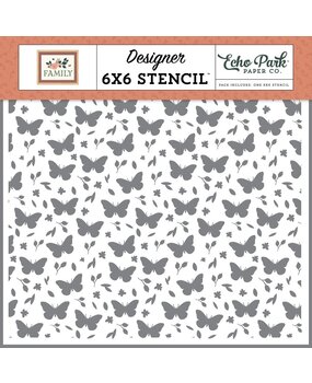 Echo Park Family Butterflies And Stems Stencil (FAM403033) Echo Park Family Butterflies And Stems Stencil (FAM403033)