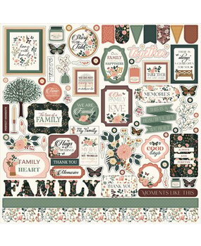 Echo Park Family 12x12 Inch Element Sticker (FAM403014) Echo Park Family 12x12 Inch Element Sticker (FAM403014)
