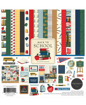 Carta Bella Back To School 12x12 Inch Collection Kit (CBBTS401016) Carta Bella Back To School 12x12 Inch Collection Kit (CBBTS401016)