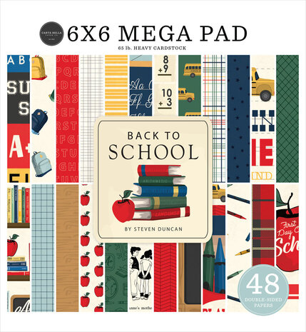 Carta Bella Back To School 6x6 Inch Mega Pad (CBBTS401031) Carta Bella Back To School 6x6 Inch Mega Pad (CBBTS401031)