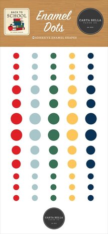 Carta Bella Back To School Enamel Dots (CBBTS401028) Carta Bella Back To School Enamel Dots (CBBTS401028)