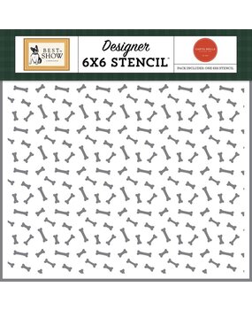 Carta Bella Best In Show Bow Wow Bones Stencil (CBBIS402033) Carta Bella Best In Show Bow Wow Bones Stencil (CBBIS402033)