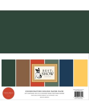 Carta Bella Best In Show 12x12 Inch Coordinating Solids Paper Pack (CBBIS402015) Carta Bella Best In Show 12x12 Inch Coordinating Solids Paper Pack (CBBIS402015)