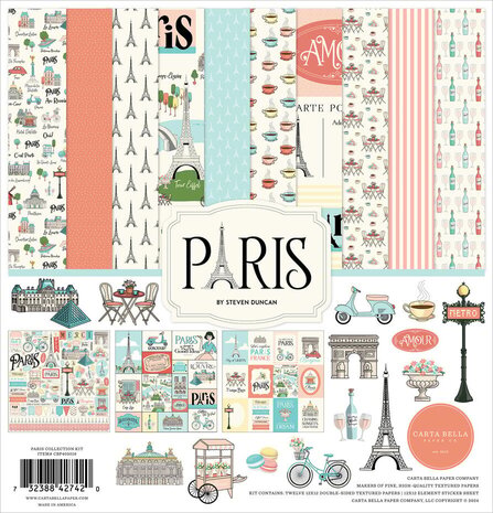 Carta Bella Paris 12x12 Inch Collection Kit (CBP405016) Carta Bella Paris 12x12 Inch Collection Kit (CBP405016)