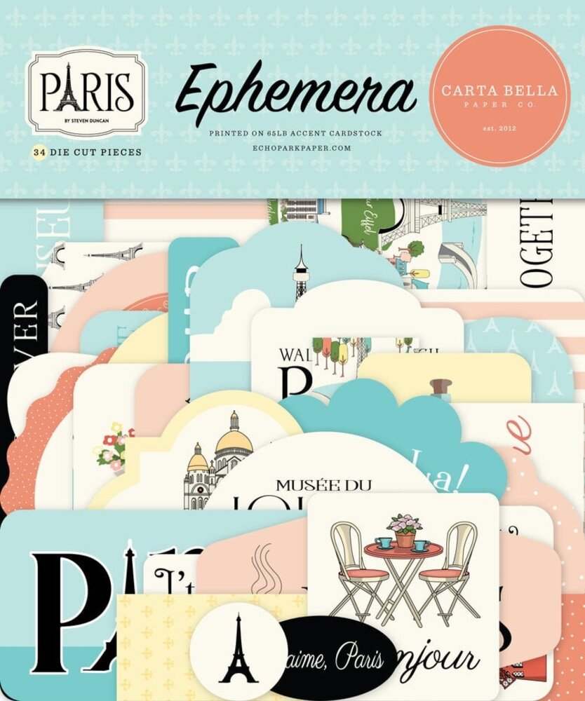 Carta Bella Paris Ephemera (CBP405024)