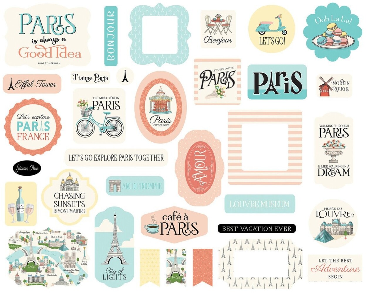 Carta Bella Paris Ephemera (CBP405024)