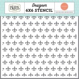 Carta Bella Paris Fleur De Lis Stencil (CBP405034)