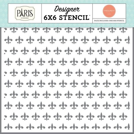 Carta Bella Paris Fleur De Lis Stencil (CBP405034) Carta Bella Paris Fleur De Lis Stencil (CBP405034)