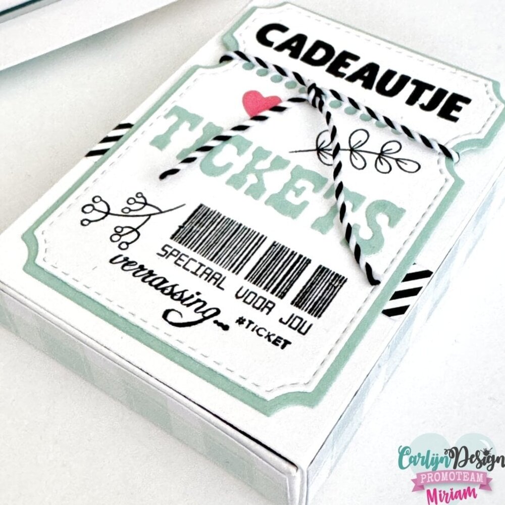 Carlijn Design Snijmallen ATC Ticket Box (CDSN-0283) Carlijn Design Snijmallen ATC Ticket Box (CDSN-0283)