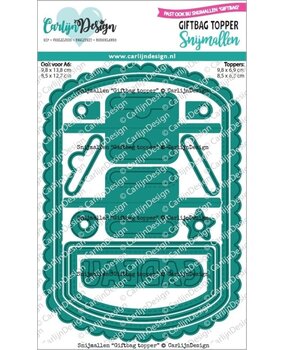 Carlijn Design Snijmallen Giftbag Topper (CDSN-0284) Carlijn Design Snijmallen Giftbag Topper (CDSN-0284)