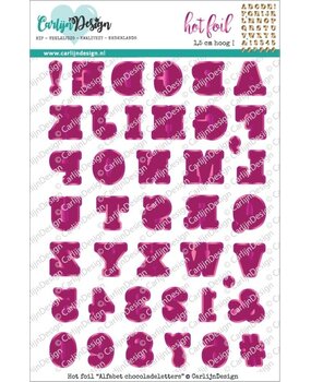 Carlijn Design Hot Foil Alfabet Chocoladeletters (CDHF-0060)