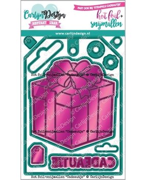 Carlijn Design Hot Foil + Snijmallen Cadeautje (CDHF-0064)