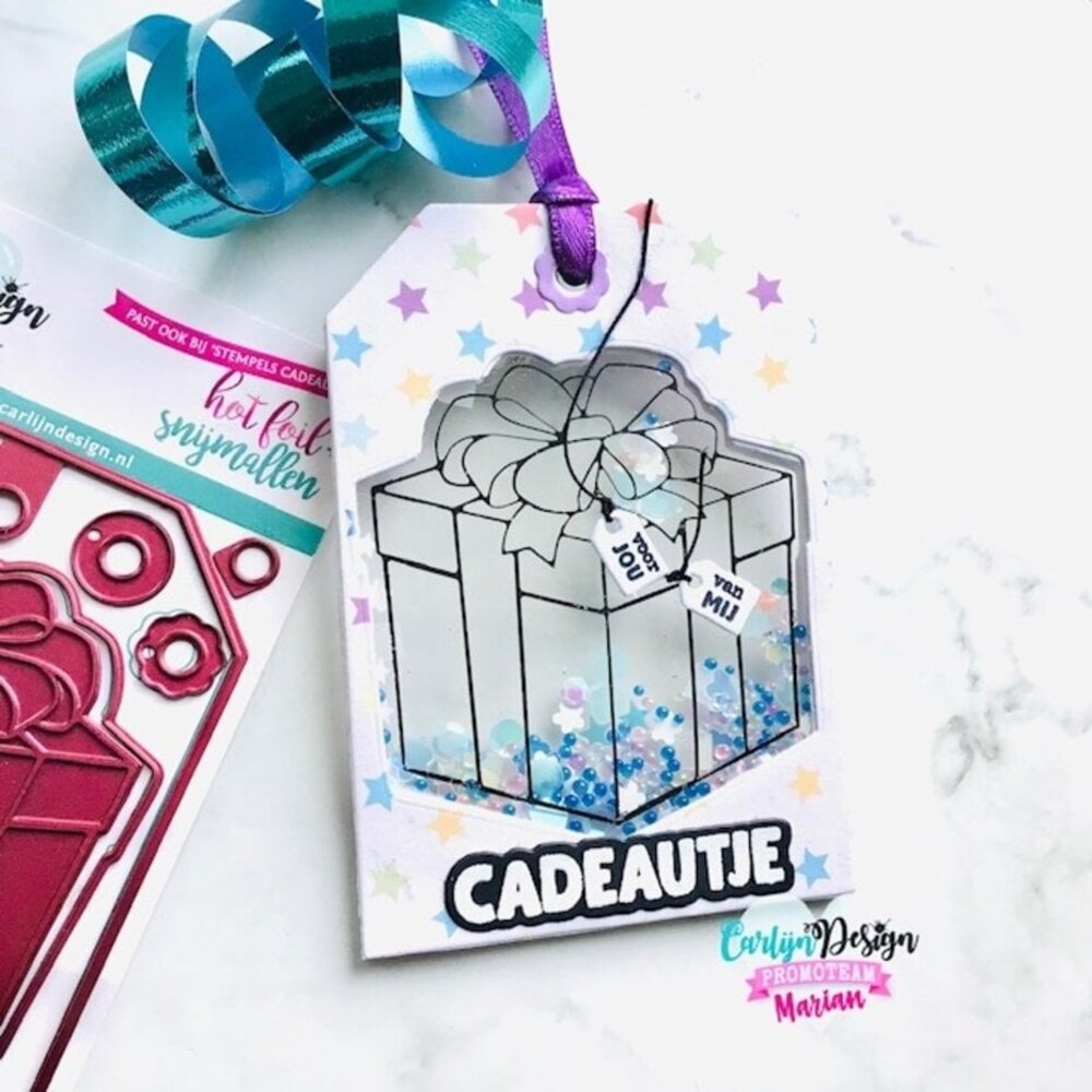 Carlijn Design Hot Foil + Snijmallen Cadeautje (CDHF-0064)