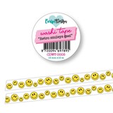 Carlijn Design Washi Tape Retro Smileys Geel (CDWT-0005)