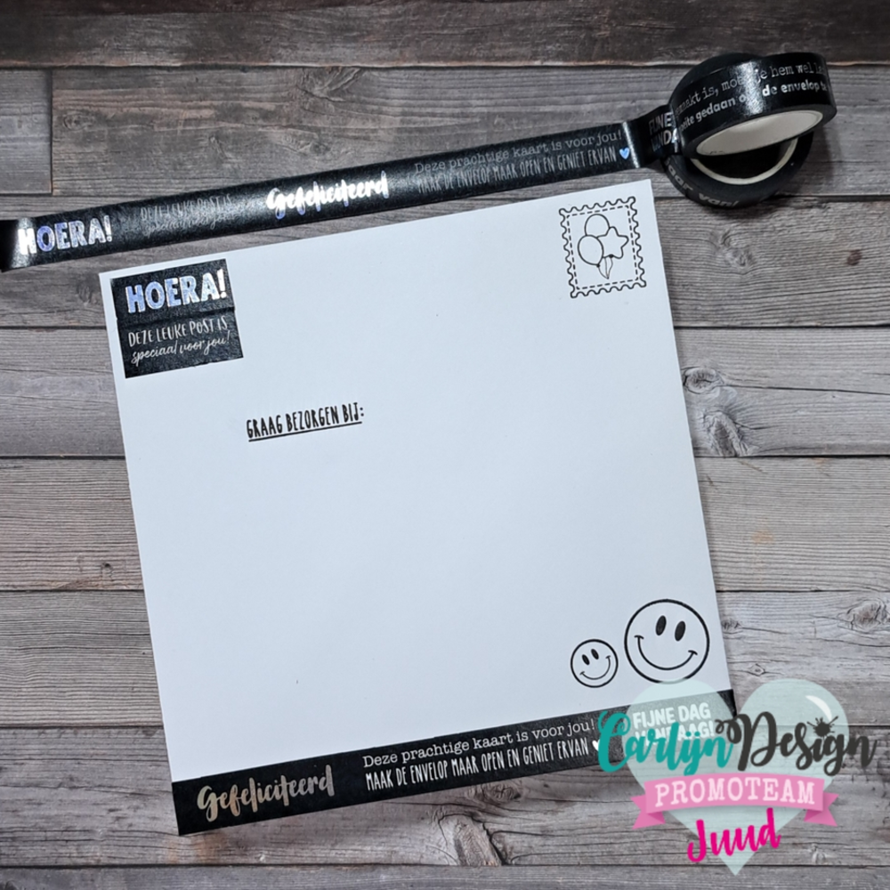 Carlijn Design Washi Tape Verjaardagspost Holo (CDWT-0008) Carlijn Design Washi Tape Verjaardagspost Holo (CDWT-0008)