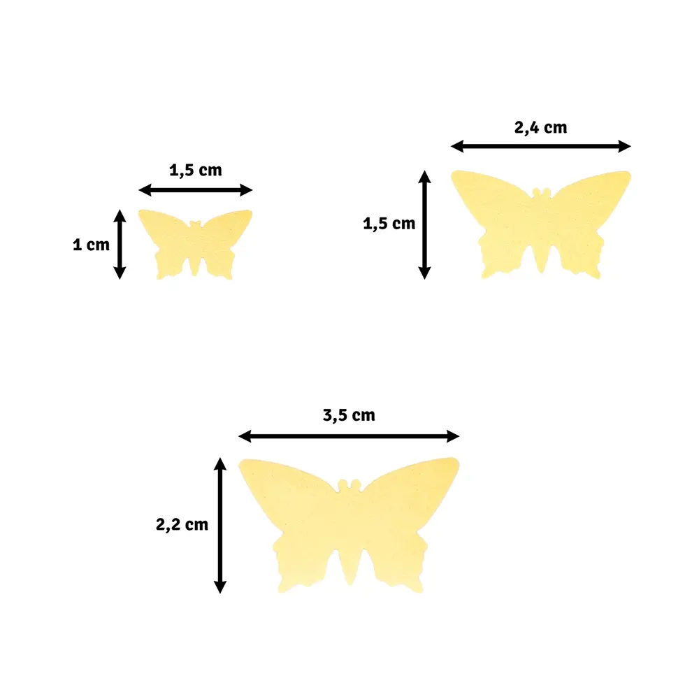 Vaessen Creative Figuurpons Set Vlinders (2137-042)