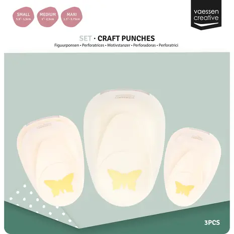 Vaessen Creative Figuurpons Set Vlinders (2137-042)