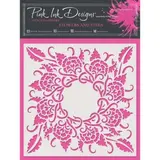 Pink Ink Designs Flowers & Vines 7x7 Inch Masking Stencil (PINKST018)