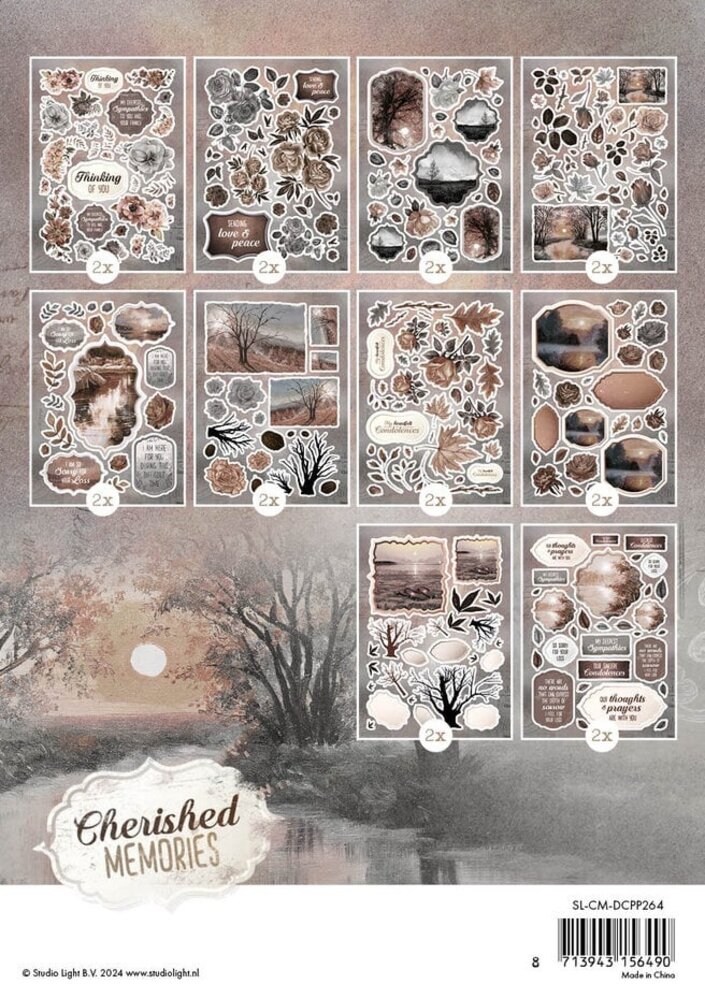 Studio Light Cherished Memories A5 Die-Cut Paper Pad (SL-CM-DCPP264) Studio Light Cherished Memories A5 Die-Cut Paper Pad (SL-CM-DCPP264)