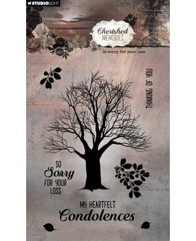 Studio Light Cherished Memories Clear Stamp So Sorry For Your Loss (SL-CM-STAMP768) Studio Light Cherished Memories Clear Stamp So Sorry For Your Loss (SL-CM-STAMP768)