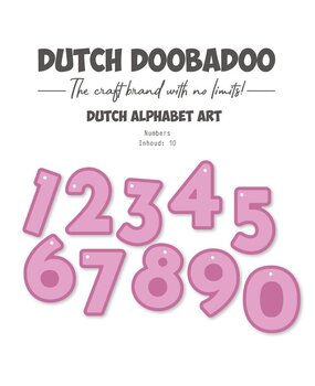 Dutch Doobadoo Dutch Alphabet Art A6 Numbers (470.784.347) Dutch Doobadoo Dutch Alphabet Art A6 Numbers (470.784.347)