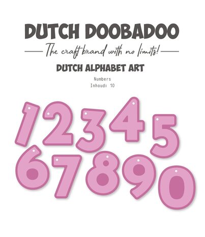 Dutch Doobadoo Dutch Alphabet Art A6 Numbers (470.784.347) Dutch Doobadoo Dutch Alphabet Art A6 Numbers (470.784.347)