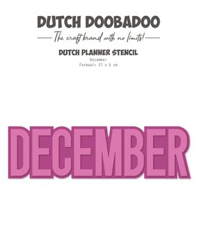 Dutch Doobadoo Dutch Planner Stencil A5 December (470.784.348)