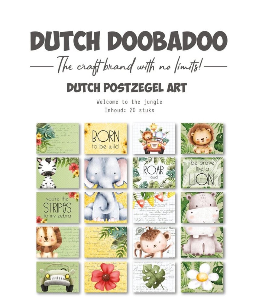 Dutch Doobadoo Dutch Postzegel Art A6 Welcome to the Jungle (474.007.050) Dutch Doobadoo Dutch Postzegel Art A6 Welcome to the Jungle (474.007.050)