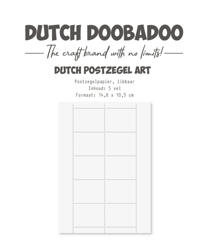 Dutch Doobadoo Dutch Postzegel Art A6 Lickable Paper (472.950.013) Dutch Doobadoo Dutch Postzegel Art A6 Lickable Paper (472.950.013)
