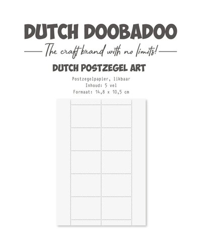 Dutch Doobadoo Dutch Postzegel Art A6 Lickable Paper (472.950.013) Dutch Doobadoo Dutch Postzegel Art A6 Lickable Paper (472.950.013)