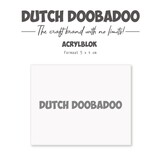 Dutch Doobadoo Acrylic Stamp Block 40x50mm (476.125.003)*