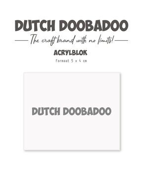 Dutch Doobadoo Acrylic Stamp Block 40x50mm (476.125.003)*