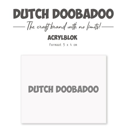 Dutch Doobadoo Acrylic Stamp Block 40x50mm (476.125.003) Dutch Doobadoo Acrylic Stamp Block 40x50mm (476.125.003)