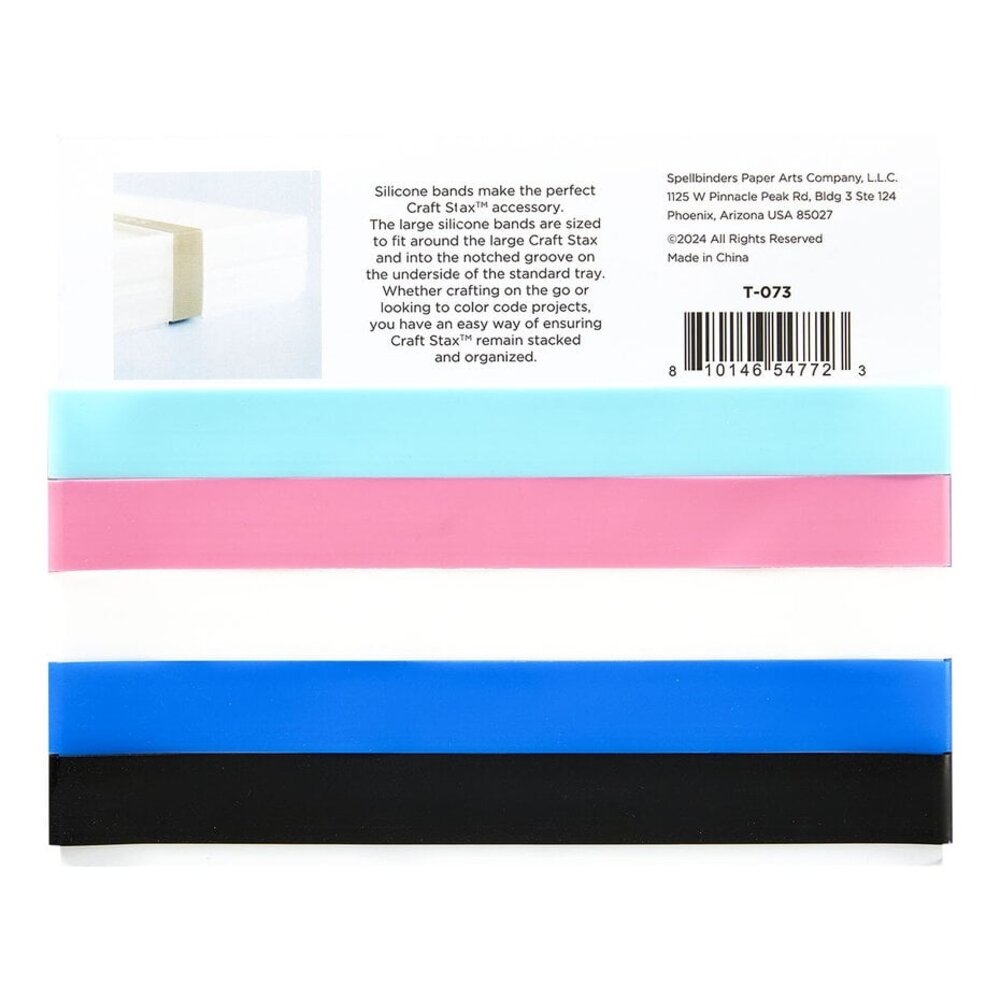 Spellbinders Craft Stax Silicone Bands Large (T-073) Spellbinders Craft Stax Silicone Bands Large (T-073)