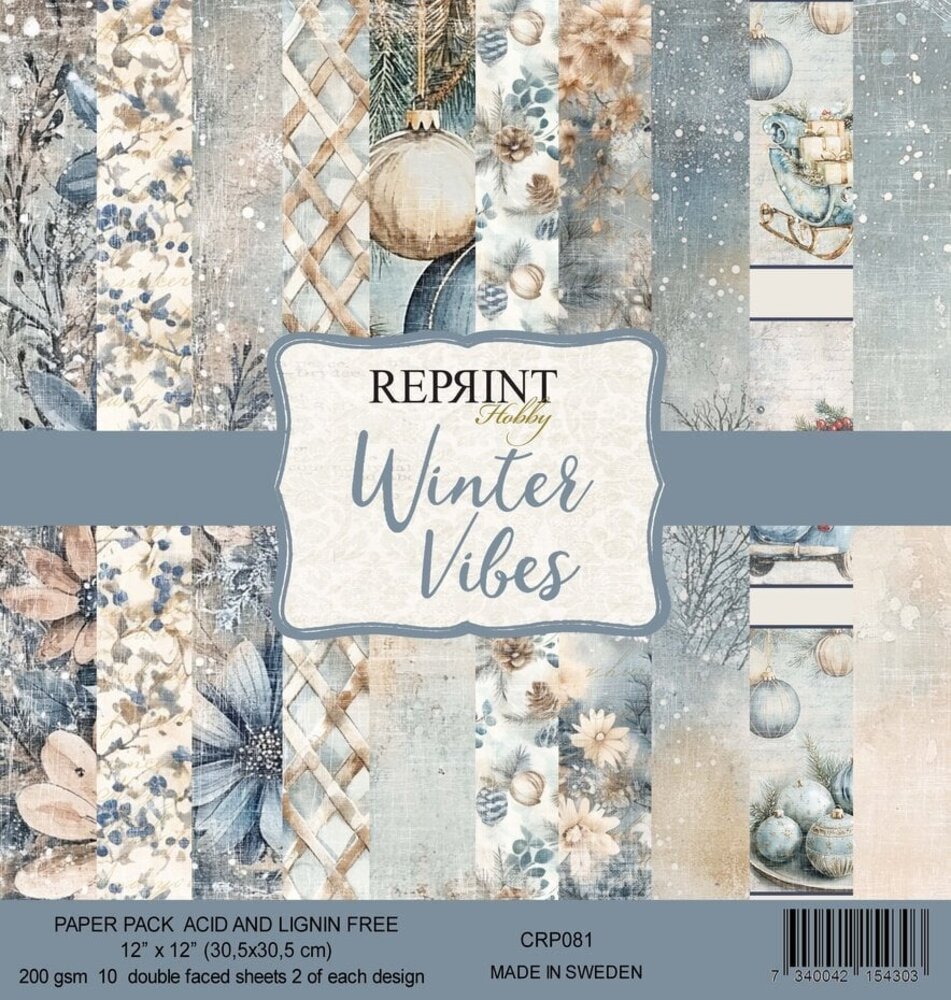 Reprint Winter Vibes 12x12 Inch Paper Pack (CRP081) Reprint Winter Vibes 12x12 Inch Paper Pack (CRP081)