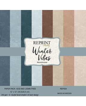 Reprint Winter Vibes 12x12 Inch Cardstock (REP004) Reprint Winter Vibes 12x12 Inch Cardstock (REP004)