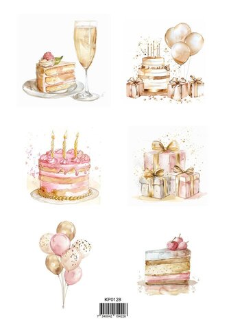 Reprint Birthday A4 Cutouts (KPA4103) Reprint Birthday A4 Cutouts (KPA4103)