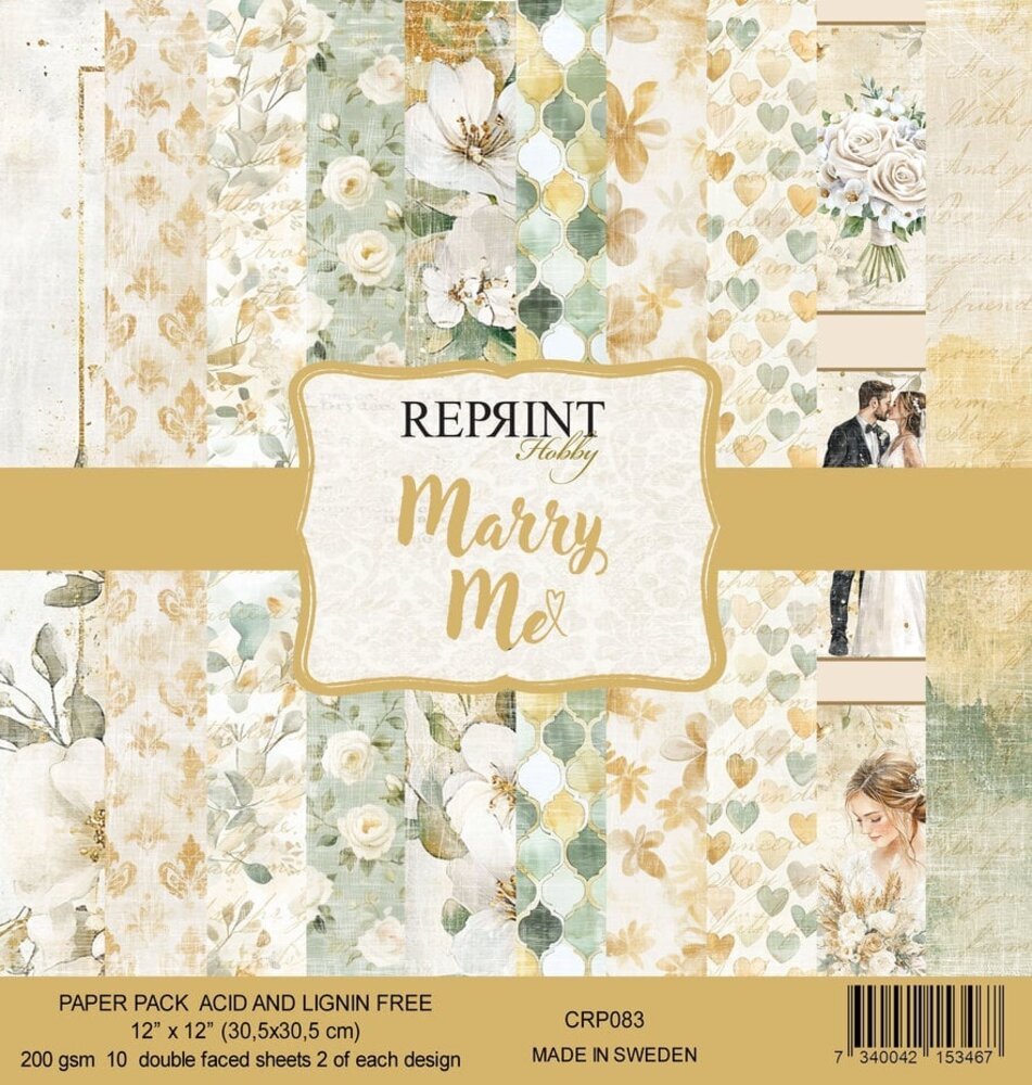 Reprint Marry Me 12x12 Inch Paper Pack (CRP083) Reprint Marry Me 12x12 Inch Paper Pack (CRP083)