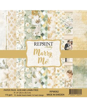 Reprint Marry Me 8x8 Inch Paper Pack (RPM062) Reprint Marry Me 8x8 Inch Paper Pack (RPM062)