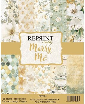 Reprint Marry Me 6x6 Inch Paper Pack (RPP101)