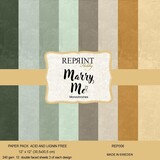 Reprint Marry Me 12x12 Inch Cardstock (REP006)