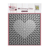 Nellie Snellen 3D Embossing Folder Geo Heart (EF3D0102)*