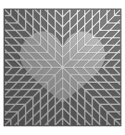 Nellie Snellen 3D Embossing Folder Geo Heart (EF3D0102) Nellie Snellen 3D Embossing Folder Geo Heart (EF3D0102)